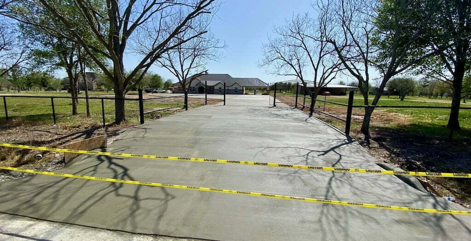 concrete driveways installation